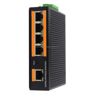 Axis High Quality 5 Port Industrial Unmanaged <b>Ethernet</b> <b>Switch</b> EB-6005 10/100M DIN Rail IP40 DC12-52V -20 +75C 1 Year - Product Image 1