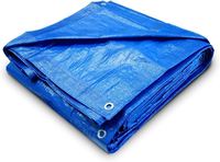 Bâche en PE bleue robuste, imperméable, de qualité supérieure, pour la protection des camions, des rails et des marchandises