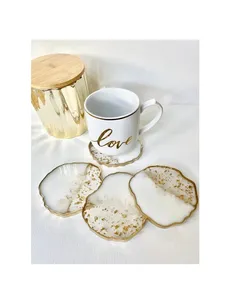 Elegante Juego de Posavasos de Resina Resistente al Calor de 5 mm para una Decoración de Mesa Elegante y una Protección Excepcional de los Muebles - Product Image 1