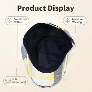 Gorra de Béisbol Unisex de Mezclilla de 5 Paneles, a Rayas, de Algodón Lavado, Informal, para Primavera/Verano, Ajustada, para Adultos - Product Image 3