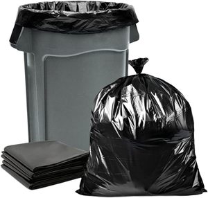 <b>Large</b> Black Garbage Bag/Premium Quality Domestic <b>Bin</b> Bag/Extra Strong Trash Bag/Dustbin bags - Product Image 1