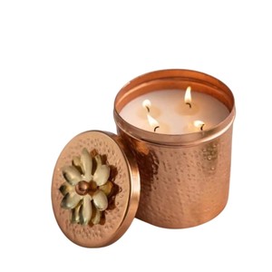 Meilleure Vente : Couvercle de Pot à Bougie en Cuivre et Laiton Martelé à la Main, Décoration d'Intérieur, Aromathérapie, Cadeaux de Pâques, Écologique, Compétitif - Product Image 6