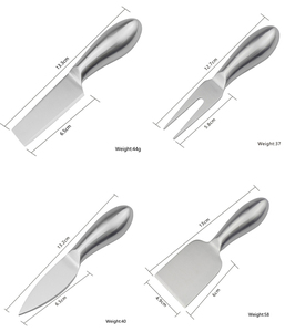 Stainless Steel Kitchen <b>Knife</b> <b>Set</b> 4-Piece Straight Edge Utility Blades 13.3cm DIY Grade Handle Included - Product Image 4