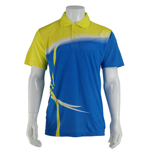 Chemises à manches courtes unies 100 % polyester pour hommes, brodées sur le devant, tricotées, respirantes, style streetwear personnalisé, pour le golf, vente en gros - Product Image 1