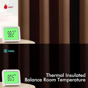 Tende Oscuranti Termoisolanti con Occhielli Solidi, Antirumore, Lunghe 63 Pollici, Nere, per Camera da Letto e Soggiorno, 2 Pannelli per Stanza - Product Image 5