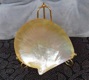 จานเปลือกหอยมุกขัดเงา งานฝีมือธรรมชาติ จานใส่ไข่ปลาคาเวียร์ ของขวัญสุดหรู ขายส่ง ส่งออก - Product Image 6