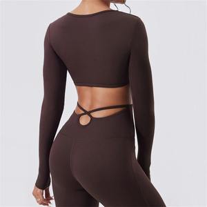 Nouvel ensemble de sport pour femme : soutien-gorge sans bretelles, tenue de yoga et vêtements de fitness pour femmes grandes - Product Image 2