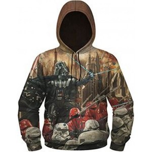 Sudadera con Capucha para Hombre, Diseño Personalizado con Serigrafía de Escena Urbana con Gatos Gigantes, Corte Regular, Estilo Casual Urbano, Transpirable, con Bolsillo, 100% - Product Image 4