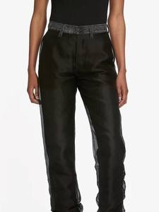 Pantalones Jogger de Forro Polar Transpirable para Mujer, Corte Holgado, con Logotipo Personalizado, Cintura Media, Diseño Casual de Frente Plano para Invierno, Teñido Liso - Product Image 6