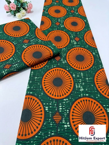 High Lightweight African Wax Print Cotton Twill <b>Fabric</b> Ankara Dress Material Outdoor OEM ODM Custom Manufacturing Service - Product Image 5