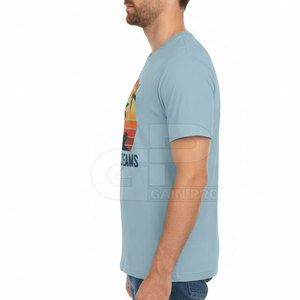 T-shirt homme slim fit col rond style western, tendance, en coton, pour l'été, la mode streetwear et le quotidien. - Product Image 5