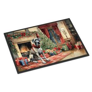 Great Dane Paillasson de Noël confortable, antidérapant, lavable, à poils bas 24H X 36W pour une utilisation intérieure et extérieure dans l'entrée ou la porte d'entrée - Product Image 1