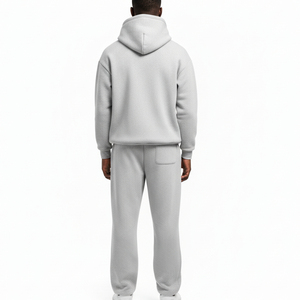 Sweat à capuche pour homme, mode urbaine, grande taille, 60% coton, 40% polyester, coupe classique, streetwear décontracté, ensemble d'hiver, OEM - Product Image 5