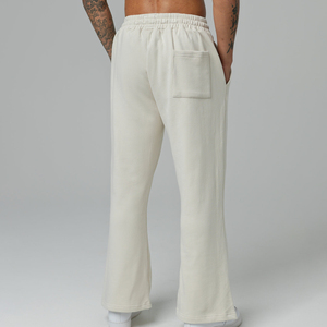 Top Selling Custom Flared Jogger Track Pants Men Casual <b>Elastic</b> Mid Waistband Sweatpants Comfortable Eco-Friendly Anti-static - Product Image 2