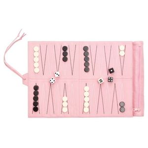 Jeu de backgammon en cuir de qualité supérieure, portable, pliable, en cuir PU professionnel, idéal pour les cadeaux - Product Image 1