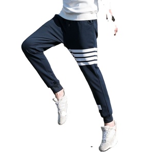 กางเกงชิโนทรงตรงสำหรับผู้ชายแบบลำลองยืดหยุ่นพร้อมเชือกผูกโพลีเอสเตอร์/ ผ้าฝ้ายโลโก้ออกแบบได้ตามต้องการ - Product Image 4