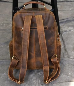 Mochila Funcional de Cuero Vintage, Impermeable, Antirrobo, para Portátil, Bolso de Cuero Genuino LBP-0460 - Product Image 3