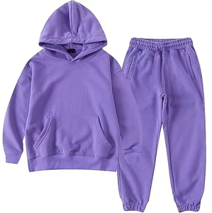 Ensemble de survêtement décontracté d'hiver personnalisé pour bébés garçons - Deux pièces respirantes en polyester et coton, coupe ample, pour l'automne - Product Image 5