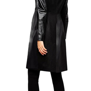 Women's Thick High Street Style Long <b>Top</b> Trending Design Custom Autumn Winter Leather Trench Coat Windproof Eco-Friendly - Product Image 4