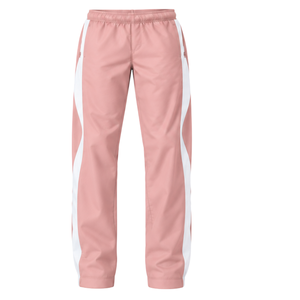 Conjunto Deportivo Rosa y Blanco con Capucha, Chaqueta con Cierre Completo, Pantalones de Pierna Recta, Ropa Deportiva Personalizada para Entrenamiento, Conjunto de Dos Piezas - Product Image 6
