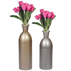 Customized Handmade Aluminium Tabletop Flower <b>vase</b> For Home & Garden Decor Flower Pots For Event And Wedding Centerpieces - Product Image 2