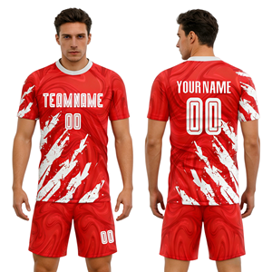 Customization High Quality Jersey Soccer Heat-Transfer Printing Team Numbers Team Name Front 220g Short Summer Quick-Dry - Product Image 6