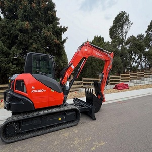 รถขุดขนาดเล็ก Kubota KX080-5 มือสอง น้ำหนักใช้งานจริง ชิ้นส่วนหลัก อุปกรณ์ก่อสร้างสำหรับงานหนัก - Product Image 5