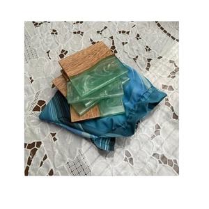 Posavasos de resina y madera para té y agua, tamaño personalizado, respetuoso con el medio ambiente, buena calidad - Product Image 1