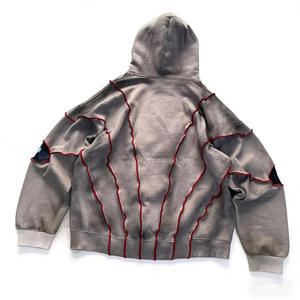 Sudadera con Capucha para Hombre, Estilo Gótico, Estampado de Ángel, Poliéster 250-300g, Holgada, Color Oscuro, Nueva Colección 2026 - Product Image 4