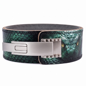 Ceinture de Powerlifting en Cuir Véritable avec Levier, Soutien Lombaire Ajustable, Ceinture Anime, Ceintures d'Entraînement Ajustables avec Levier, Unisexe - Product Image 2