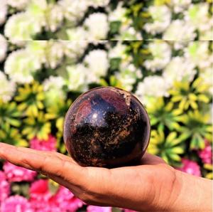 Chakralume Boule de Cristal Rouge Naturelle Polie Pierre de Guérison Reiki Méditation Feng Shui Décoration Énergétique Pyramide Ange Inde - Product Image 3