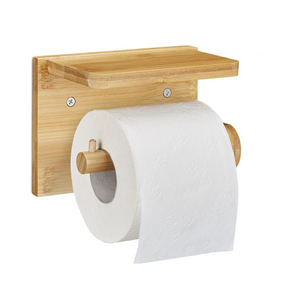 Portarrollos de Papel Higiénico de Madera de Diseño Exclusivo, Portarrollos de Papel Higiénico Rústico de Madera Maciza, Moderno, Sencillo y Multiusos - Product Image 6