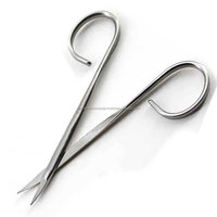 Ciseaux chirurgicaux pour la retrait des sutures à ruban, à pointe fine et courbée, réutilisables, en acier inoxydable, instrument médical manuel
