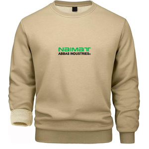 Sudadera cómoda de cuello redondo para hombre, de mezcla de algodón grueso, con cremallera, forro polar suave, jersey de invierno, ropa exterior cálida para gimnasio, diseño digital - Product Image 6