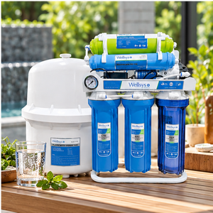 Wellsys RO-100 SGB 7 Stage <b>Reverse</b> <b>Osmosis</b> Water <b>Filter</b> System 100GPD Under Sink RO Water Purifier with 4.5G Tank - Product Image 4