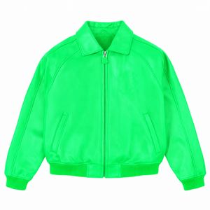 Chaqueta de Cuero para Hombre, Ajustada, Negra, de Alta Calidad, Estilo Británico - Product Image 1