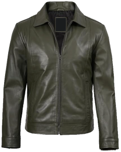 SBEA IMPEX Mens Black PU <b>Leather</b> Cafe Racer Slim Fit Motorcycle Biker <b>Jacket</b> Stand Collar Thick <b>Winter</b> Vintage Casual - Product Image 4