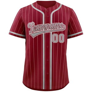 Maillot de baseball professionnel personnalisable avec logo d'équipe, léger, antibactérien, à boutons, pour les matchs - Product Image 3