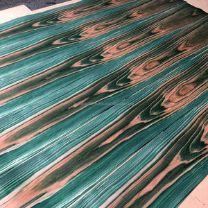 แผ่นไม้วีเนียร์ไม้ซีดาร์ญี่ปุ่นสีเขียวย้อมสีด้วยแรงดันสูงที่ได้รับสิทธิบัตร IRODORITAI VENEER VC-01-G เนื้อเรียบ ตัดเป็นแผ่นบาง ความยาวหลากหลาย - Product Image 2