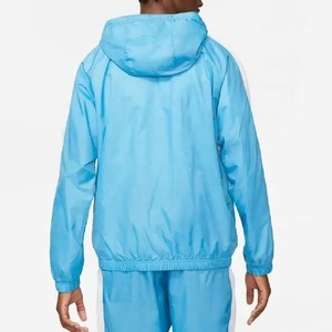 Nylon Custom Mens <b>Y2K</b> Streetwear Tracksuit Color Block Windbreaker 180gsm Jacket and Wide Leg <b>Pants</b> Sets with Graphic Print - Product Image 6
