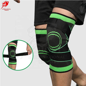 Sangles de genou de haute qualité, support ergonomique, ajustement durable et réglable, tissu respirant pour la performance athlétique et le confort pendant l'entraînement - Product Image 3