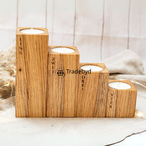 เชิงเทียนไม้ทำมือคุณภาพพรีเมียมสุดหรู สำหรับตกแต่งบ้าน โดย Tradebyd - Product Image 3