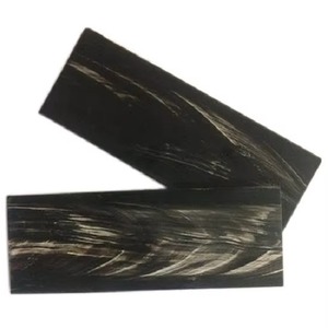 Placa de Cuerno de Búfalo Natural Hecha a Mano, con Rayas Blancas y Negras, para Fabricación de Marcos de Cuerno, Bloques Rectangulares de Alta Calidad - Product Image 4