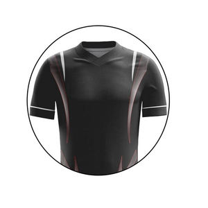 Uniforme de Voleibol de Color Negro Hecho con Material 100% Poliéster, Uniforme de Voleibol Cómodo para Equipos Juveniles en Venta, Servicio OEM - Product Image 6