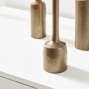 Creative Solid Brass Candle Holder <b>Set</b> Of 3 Modern Design Style Candlesticks For Elegant Home Decoration Candlestick Low Price - Product Image 6