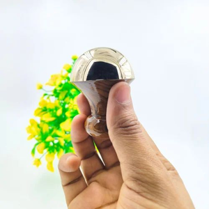 Natural Finish Mushroom Kansa <b>Wand</b> Handcrafted Metal Facial <b>Massage</b> Tool for Skincare and Beauty Routine - Product Image 4