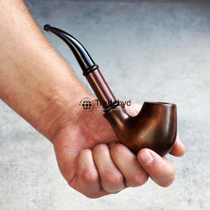 Pipa de Tabaco de Madera Natural Ecológica Tallada a Mano, Regalo para Coleccionistas de Tradebyd - Product Image 3