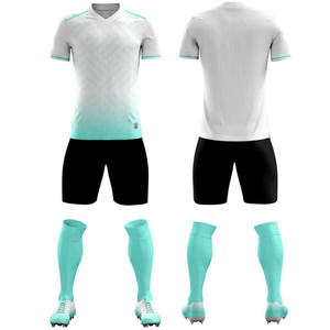 Venta al por Mayor en Línea, Uniforme Deportivo Personalizado de Alta Calidad OEM 100% Poliéster, Conjunto Completo de Jersey de Entrenamiento Deportivo, Uniforme de Fútbol Unisex Transpirable - Product Image 1