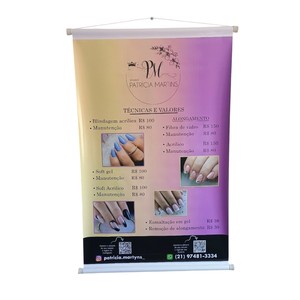 Kim Flags ATF01 Girly Glam Gallery – Bannière rectangulaire suspendue en polyester avec mât en aluminium, impression numérique, drapeau durable et portable - Product Image 4