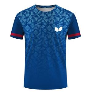 Camiseta Deportiva Loki Wholesale R6 de Secado Rápido y Transpirable para Tenis de Mesa y Bádminton, Manga Corta, Cuello en V, Unisex, Malla de Spandex, para Verano - Product Image 5